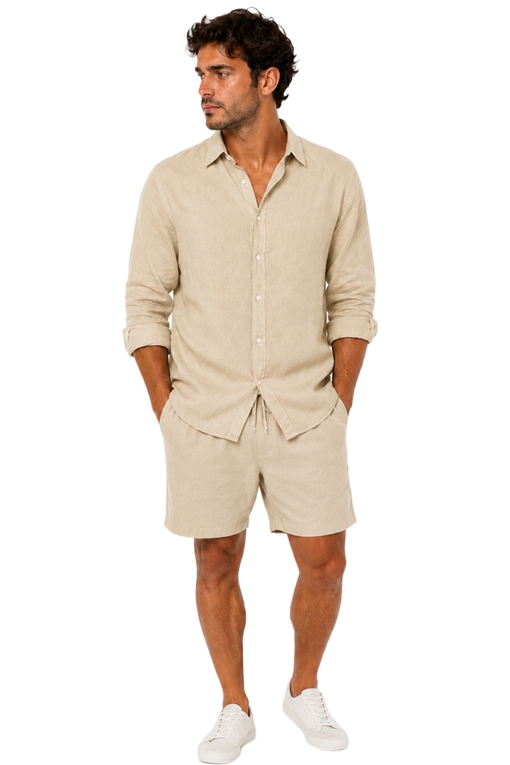 Picture of Linen Short - Beige