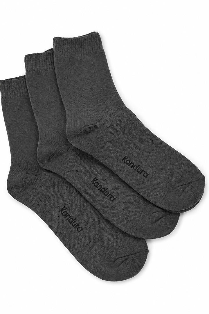 Picture of Cloud Socks Pack of 3 - Dark Grey
