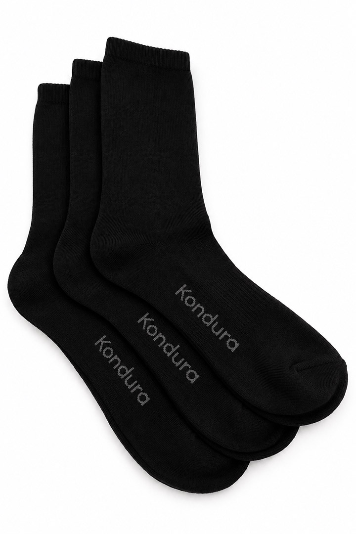 Picture of Cloud Socks Pack of 3 - Black