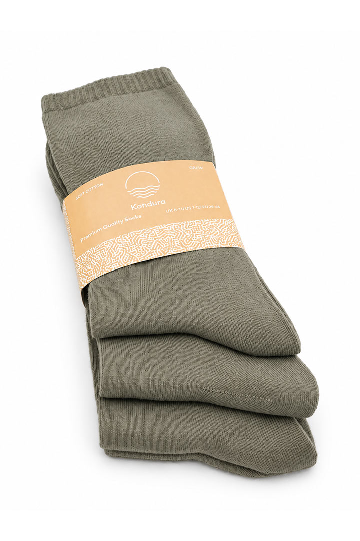 Picture of Cloud Socks Pack of 3 - Khaki