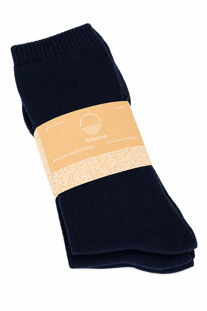 Picture of Cloud Socks Pack of 3 - Navy