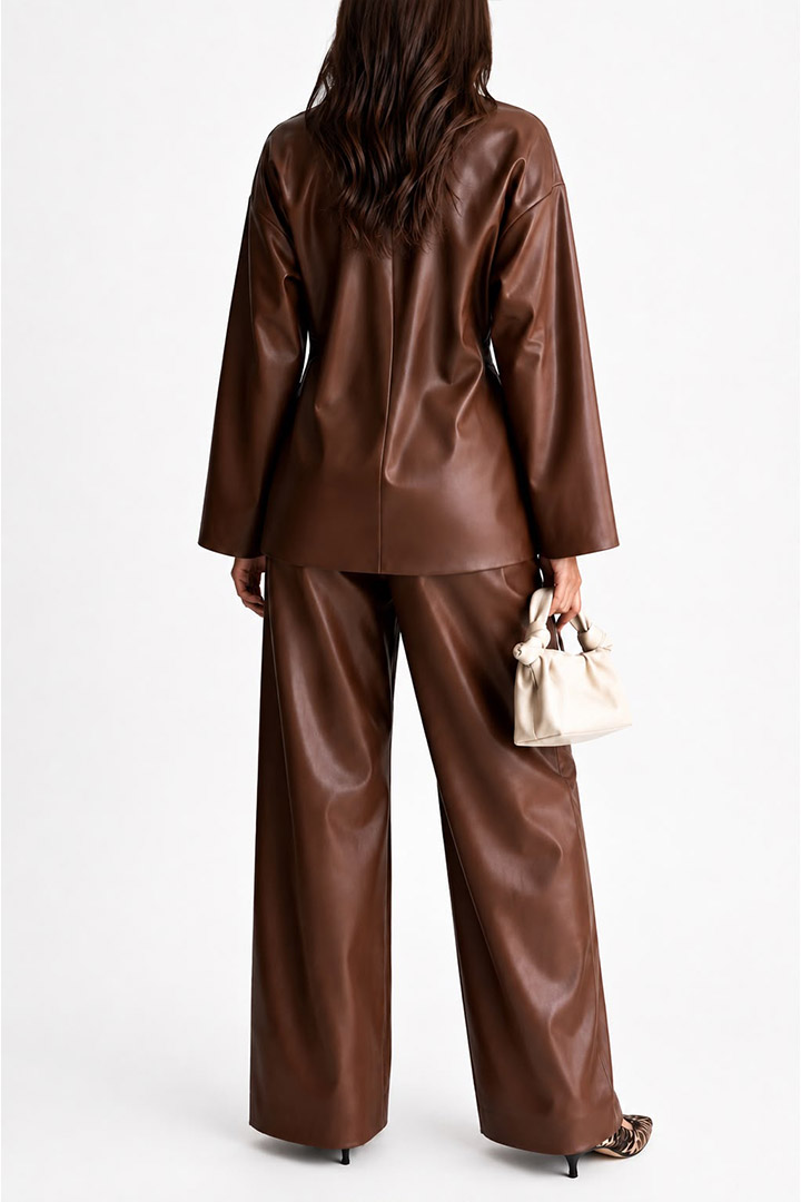 Picture of Leather set - Brown