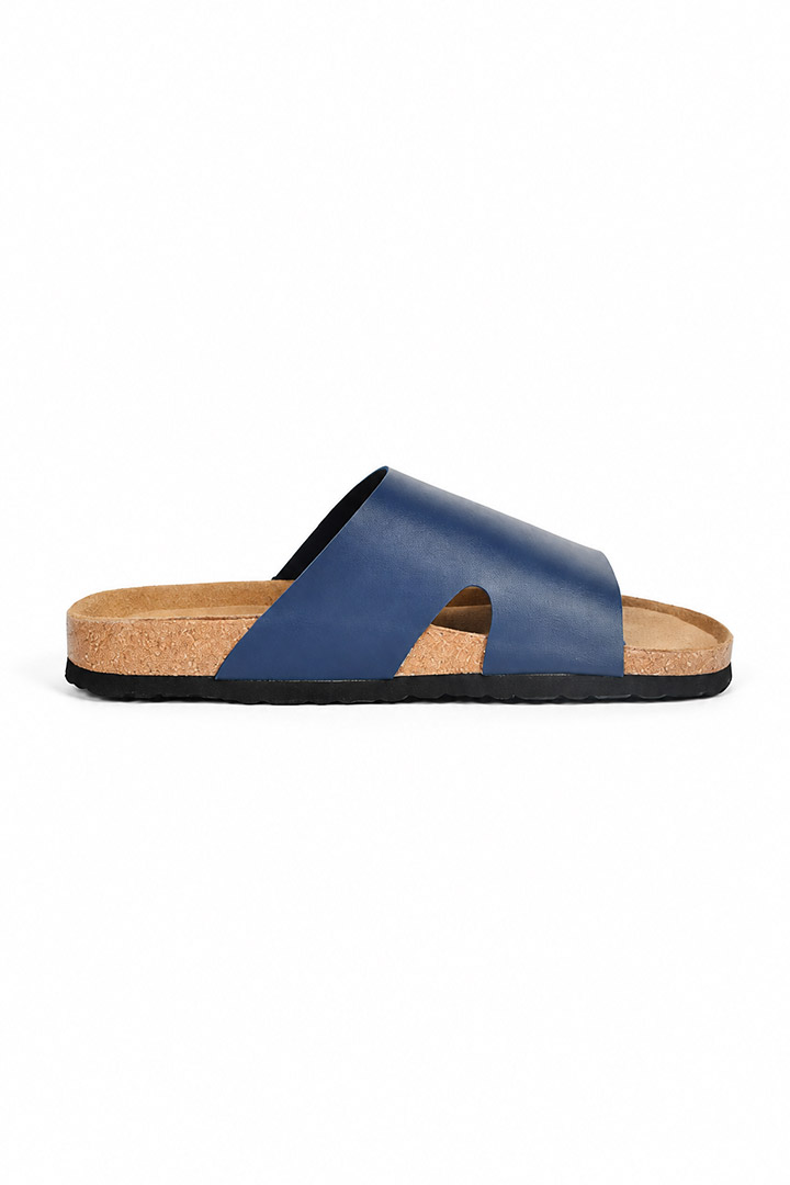 Picture of Cloud Slides - Navy Leather
