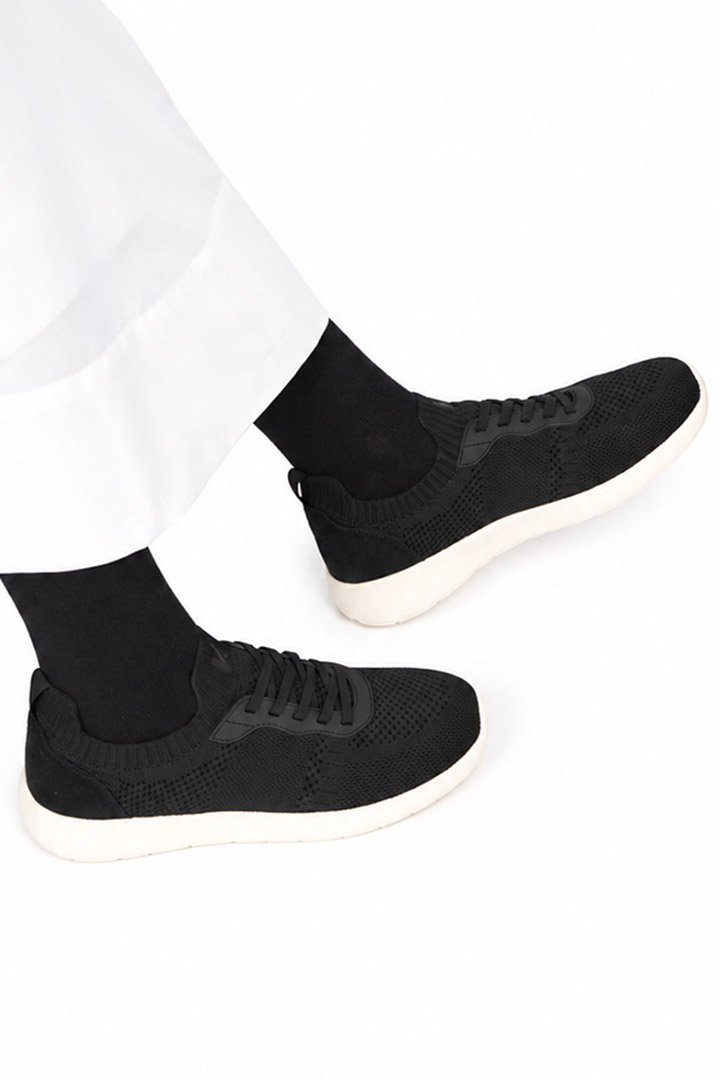 Picture of Cloud Walk - Black Suede on White