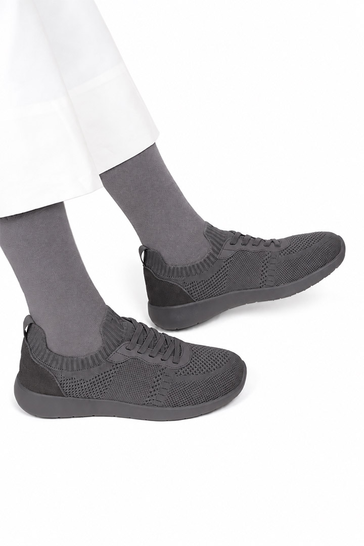 Picture of Cloud Walk - Dark Grey Suede on Grey