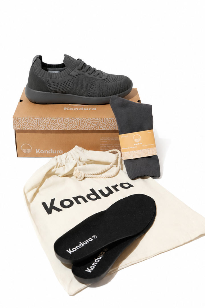 Picture of Cloud Walk - Dark Grey Suede on Grey