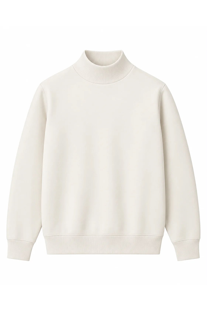 Picture of Seashell Mock Neck - Off White 