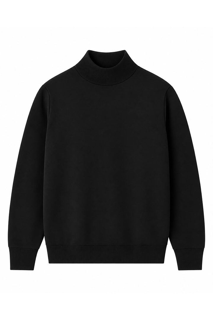Picture of Seashell Mock Neck Sweatshirt - Black 