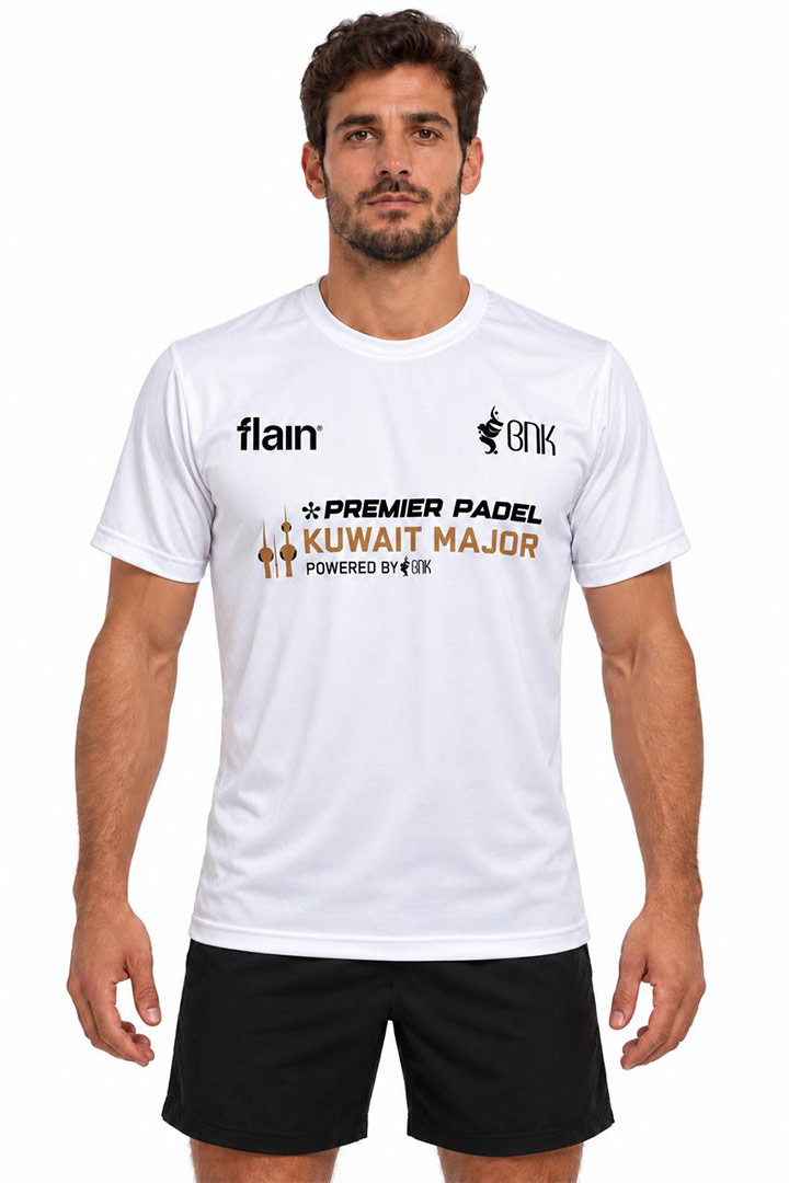 Picture of Premier Padel Kuwait Major T-Shirt - White