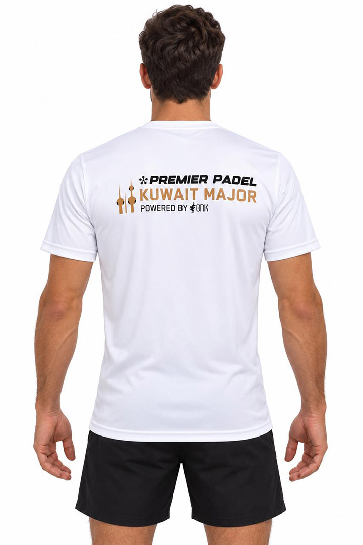 Picture of Premier Padel Kuwait Major T-Shirt - White