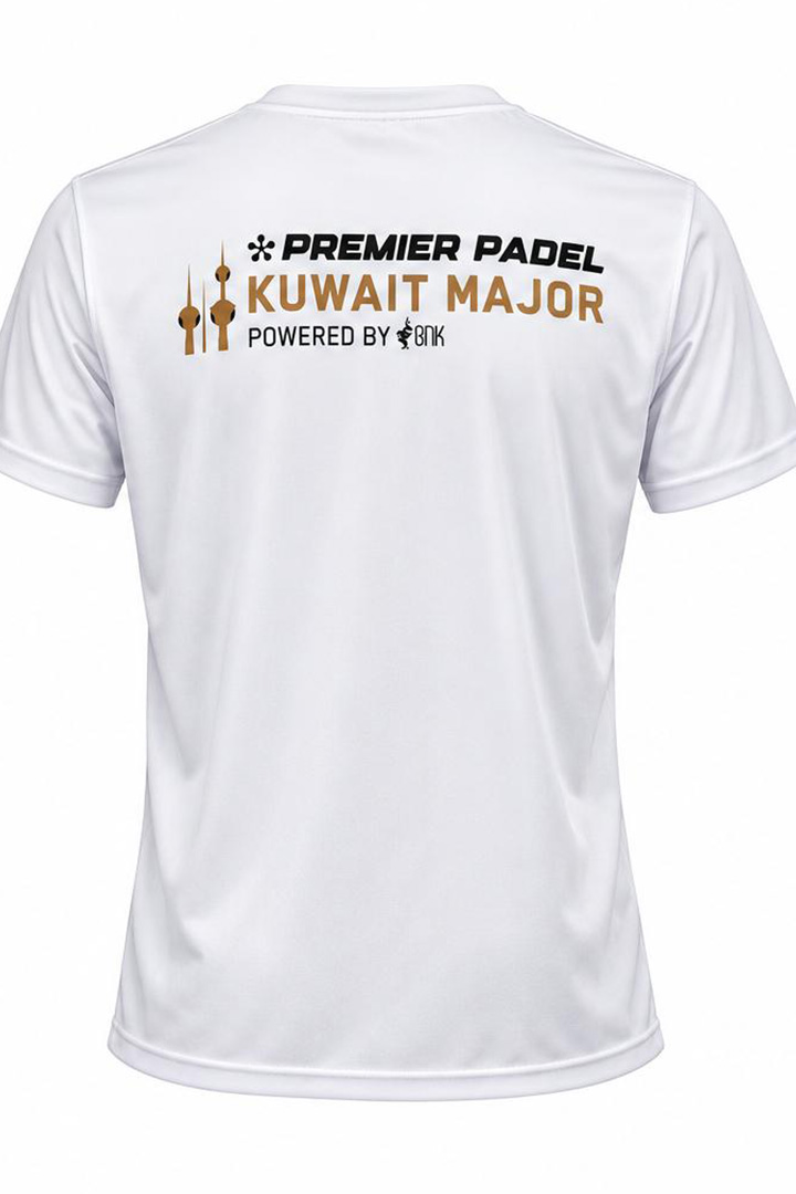 Picture of Premier Padel Kuwait Major T-Shirt - White