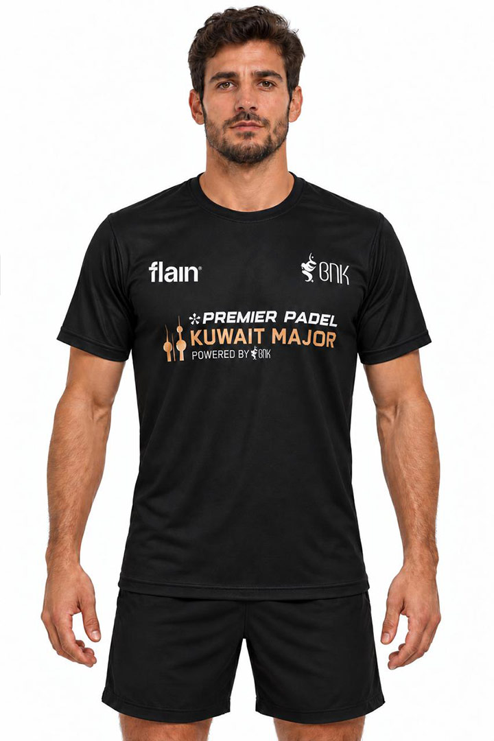 Picture of Premier Padel Kuwait Major T-Shirt - Black