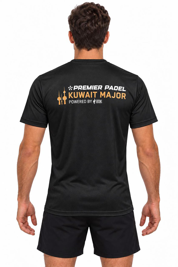 Picture of Premier Padel Kuwait Major T-Shirt - Black