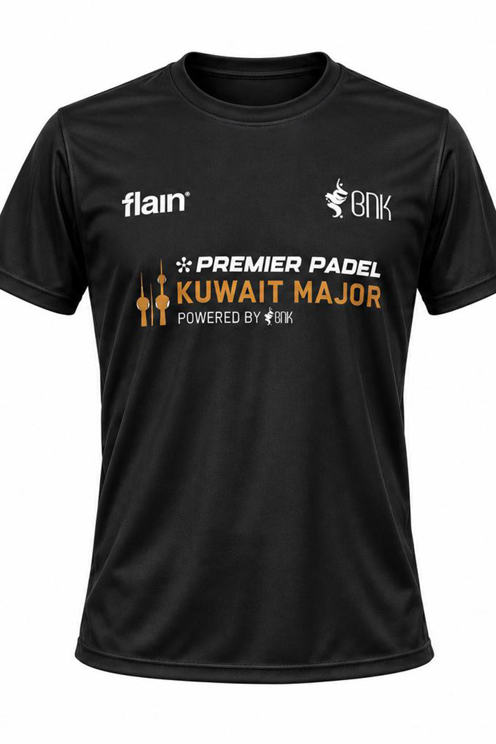 Picture of Premier Padel Kuwait Major T-Shirt - Black