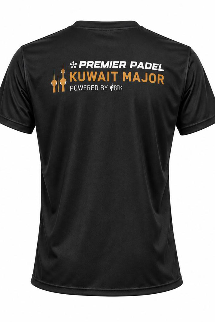 Picture of Premier Padel Kuwait Major T-Shirt - Black